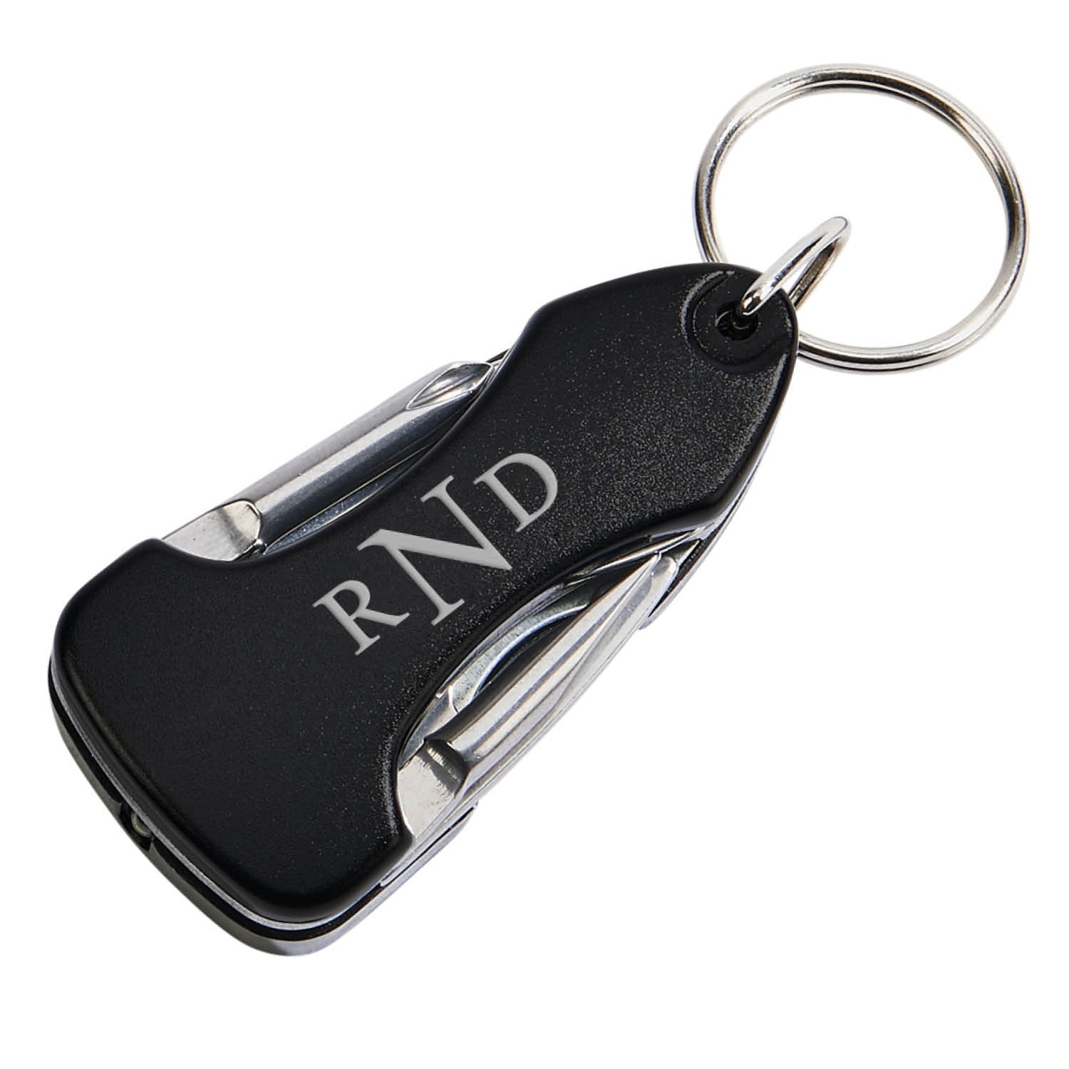 Monogram Personalized Multi-Tool Key Chain With LED Light