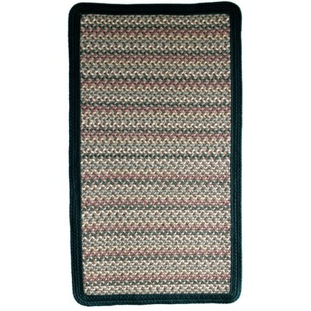 - Thorndike Mills Pioneer Valley II Autumn Wheat with Dark Green Solids Multi Square Rug