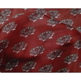 thumbnail image 4 of oneOone Silk Tabby Fabric Lotus Block Print Sewing Fabric BTY 42 Inch Wide, 4 of 4
