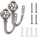 thumbnail image 1 of Juego de 2 bridas para cortinas XCF metal plateado, 1 of 4