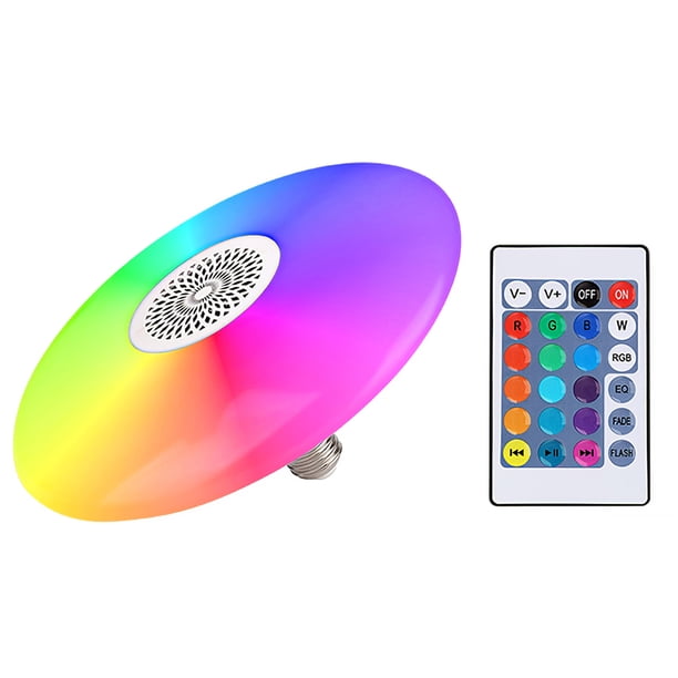 Lámpara De Música Con Bombilla De Altavoz Bluetooth, 86-265V, 50-60Hz, Luz De Noche Rgb Genial, Altavoz De Bombilla E27 Para Dormitorio De Niños, Fiesta Ktv Kearding HA016287-00