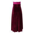 thumbnail image 6 of DHFJKG Dresses For Women Elegant Evening Gown Strapless Party Formal Dinner Guest Maxi Dress Velvet Cami Stylish Dresses, 6 of 9
