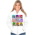 thumbnail image 4 of XOMG POP Party Like Popstar Album Women Plus Size Zipper Hoodie Brisco Brands 2X, 4 of 5