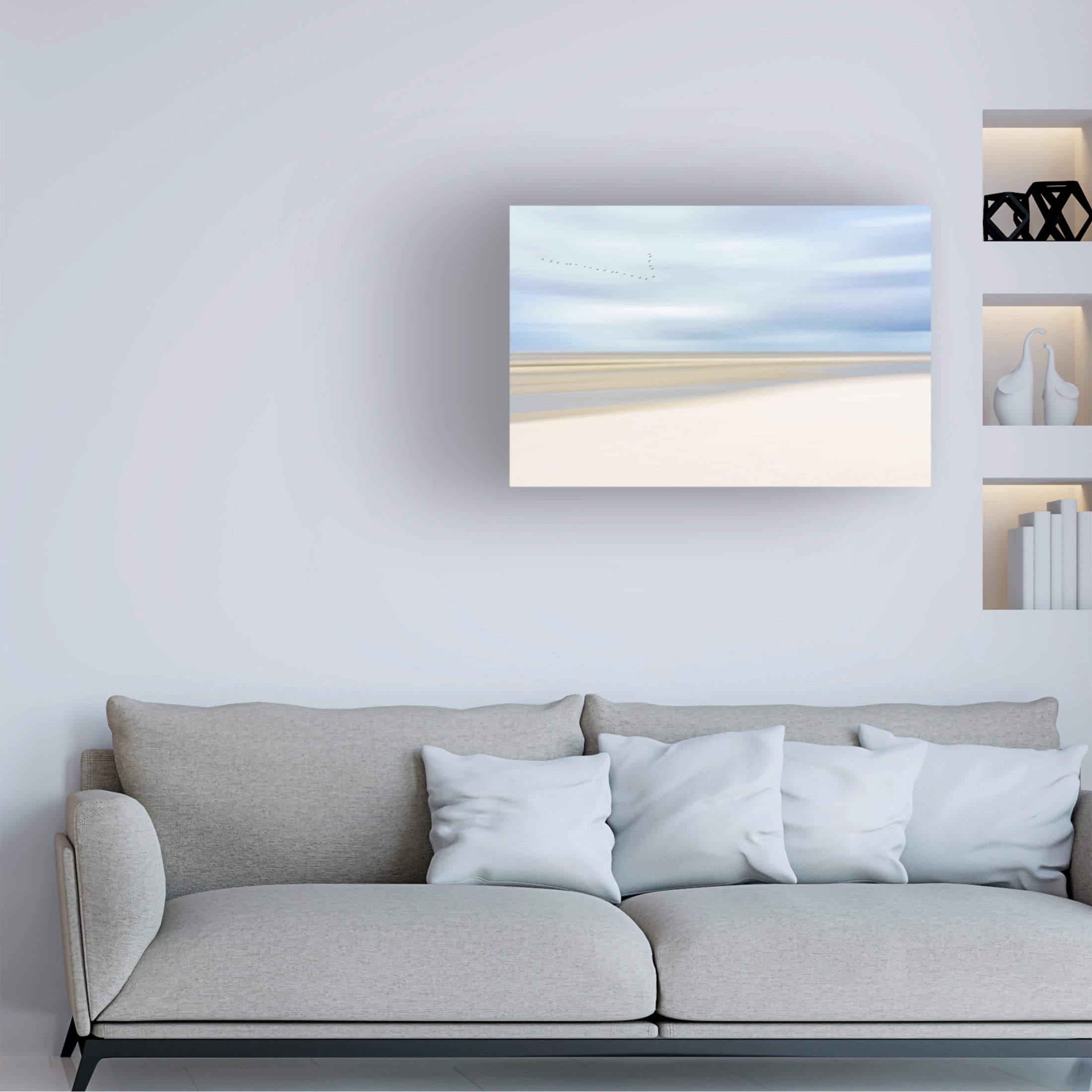 Canvas Wall Art - Dieter Reichelt 'At The Ocean Iii' Wall Art for Living Room, Bedroom, or Office Décor by Trademark Fine Art - 47 x 30 Inches