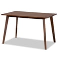 thumbnail image 4 of Baxton Studio Eleri 5 Piece Adult Mid-Century Polyester Dining Table with Chair Light Beige, 4 of 8