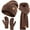 Brown, variant on REDESS Women's Winter Beanie Hat, Scarf & Glove Sets for Women and Men-Khaki