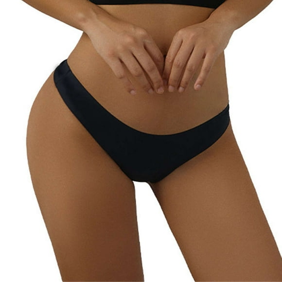 Alitao Period Underwear Cotton Underwear Thongs for Women Menstrual Physiological Swimming Trunks Leak Proof Menstrual Bikini Swim Bottoms Underwear Cheeky Underwear No Show Underwear Black XL