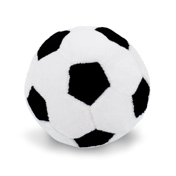 Lullaberry 3" Diameter My First Soccer Ball - Plush Baby Rattle Toy - Safe Soft Sports Toy for Infants Boys and Girls