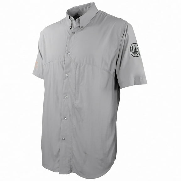 Beretta Buzzi Shooting S/S Shirt (L)- Lt. Grey