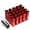 Red, variant on J2 Engineering LN-T7-003-15-RD J2 Engineering 7075 -T6 Forged Aluminum M12X1.5 20Pcs 60mm Height Open -End Lug Nut Set w / Socket Adapter (Red)
