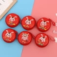 thumbnail image 1 of Women Coin Purse Cartoon Pattern Smooth Zipper Girls Earphone Bag Ladies Round Square Money Key Bag Mini Wallet for Christmas, 1 of 7