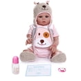 thumbnail image 3 of Muñeca Bebé Reborn Adorables de vestir para niños pequeños realistas para el cuidado del (ojo azul) Likrtyny Para estrenar, 3 of 9