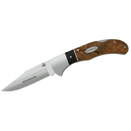 Winchester Knives Burl Wood Knives Sheath Folder