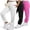 Black, White, Fuschia, variant on PURE CHAMP Girls Sweatpants 3 Pack Fleece Joggers, Teen Athletic Pants with Zipper Pockets 4-16