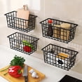 thumbnail image 5 of AdhesiveStorageBasket: Durable Metal Construction Wire Basket With Smooth Surface Adhesion For Easy Installation, 5 of 5