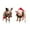 Multicolor-F, variant on dajkiuy 2PCS Christmas Yard Signs Cat Stakes with Scarf & Santa Hat Xmas Farm Animal Sculpture Stakes Ornaments for Outdoor Garden Backyard Patio Lawn