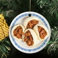 thumbnail image 3 of Bao Buns with Saucy Pork Filling Asian Chinese Cuisine Christmas Ornament, Food Foodie Novelty Xmas Tree Gift Accessory Funny Ornaments (Flat Design Printed on Ceramic, NOT 3D), 3 of 3