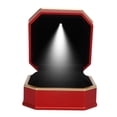 thumbnail image 2 of Caja Para Anillos Iluminada, Caja Para Anillos Con Interior De Lujo Rojo Claro Para Propuesta, 2 of 7