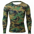 thumbnail image 2 of Beshee Long Sleeve Shirts for Men Tops Camouflage T Shirts Blouse Long Men's Outdoor Sleeves Quick Drying Men's Dress Shirts Mens Shirts Army Green S, 2 of 5