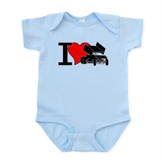 CafePress - Iheartsprints Infant Bodysuit - Baby Light Bodysuit, Size Newborn - 24 Months