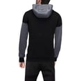 thumbnail image 2 of X RAY JEANS Mens XRAY Sport Pullover Colorblock Hoodie, Black/White, 2XL, 2 of 6