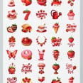 thumbnail image 4 of 35pcs-50pcs Red Stickers Stationery Stickers Sweet Kids Stickers Funny DIY Stickers for Laptops Suitcases, 4 of 9