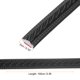 thumbnail image 2 of Uxcell 3.3Ft x 0.79" Moldura de recorte autoadhesiva para paredes, moldura de espejo flexible, tira de paneles de pared autoadhesiva para bricolaje, zócalo de piso y pared, Negro, 2 of 7