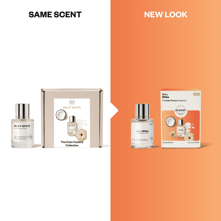 Dossier Originals, The color factory collection, Milky White, Eau