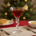 thumbnail image 4 of Meggemo Christmas Glass Cocktail Glasses Martini Highball Champagne Cups Barware Xmas Party Glasses Reusable Bar Accessory for Holiday Season, 4 of 6