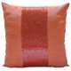 thumbnail image 1 of Funda de almohada decorativa, funda de almohada naranja, funda de almohada con cuentas en el centro, funda de almohada decorativa de 35 x 35 cm (14 x 14 pulgadas), funda de almohada cuadrada de seda,, 1 of 6