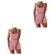 thumbnail image 4 of Wosthever 2 unids/set Running Jogging Fitness mujer chaleco pantalones cortos transpirables Crop Tops pantalones de cintura alta Kit ropa Type4 NO4, 4 of 6