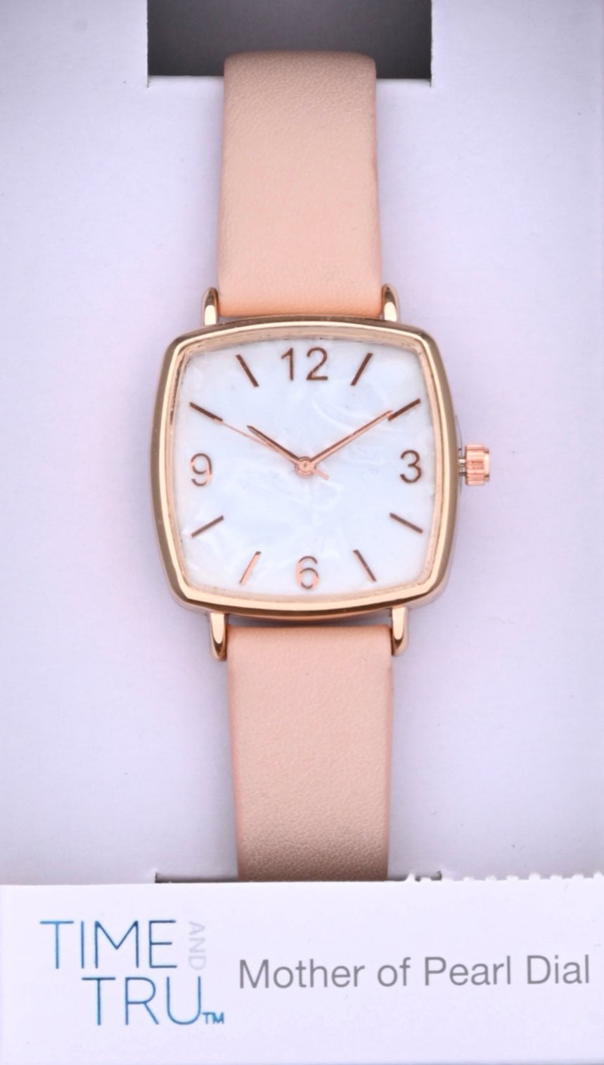 Time and Tru Adult Female Watch in Rose Gold with MOP Dial (42046WML)