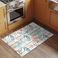 thumbnail image 2 of Entryway Rug 2'x3', Teal Red Seahorse Coastal Small Rug for Kitchen Bathroom Door Mat Indoor Entrance, Vintage Nautical Beach Coral Starfish Non-Slip Area Rugs Floor Mats Carpet Front Door Rugs, 2 of 8