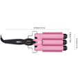 thumbnail image 4 of 3 Barrel Curling Iron Wand Adjustable Hair Curler Waver Crimper Hair Styling Tool ~240V, 4 of 5