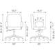 thumbnail image 4 of Silla de Oficina Kessa Muebles Lionel Blanco, 4 of 8