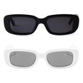 thumbnail image 4 of Gafas de sol BUTABY Rectangulares de estilo retro UV400 para mujer, 4 of 7