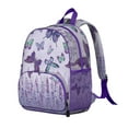 thumbnail image 2 of Bright Butterfly Print Student Backpack – Colorful Watercolor Pattern with Wings, Floral Fantasy and Garden Aesthetic, 2 of 6