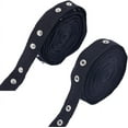 thumbnail image 1 of Cinta de costura a presión de 5 yardas, cintas de presión de metal negro, juegos de adornos de botones, cierre de tela suave, tiras de presión, botones de tachuelas, rollo de poliéster, 1 of 9