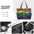 thumbnail image 3 of Daiia Pride Rainbow Beach Travel Bag - Water-Resistant Beach Bag, Lightweight Tote with 7 Pockets for Women and Men - Gym,Pool,Camping,Reusable Grocery Bag, 3 of 7