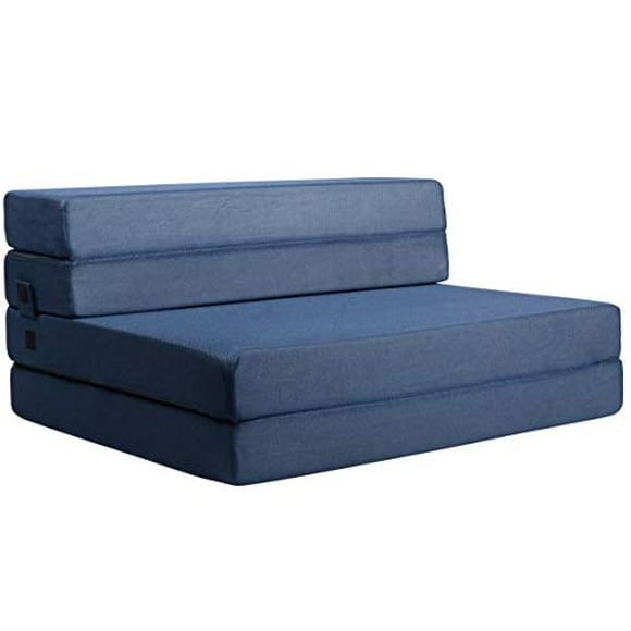 Milliard Tri-Fold Foam Folding Mattress- Full Size- Foldable Sofa Mattress