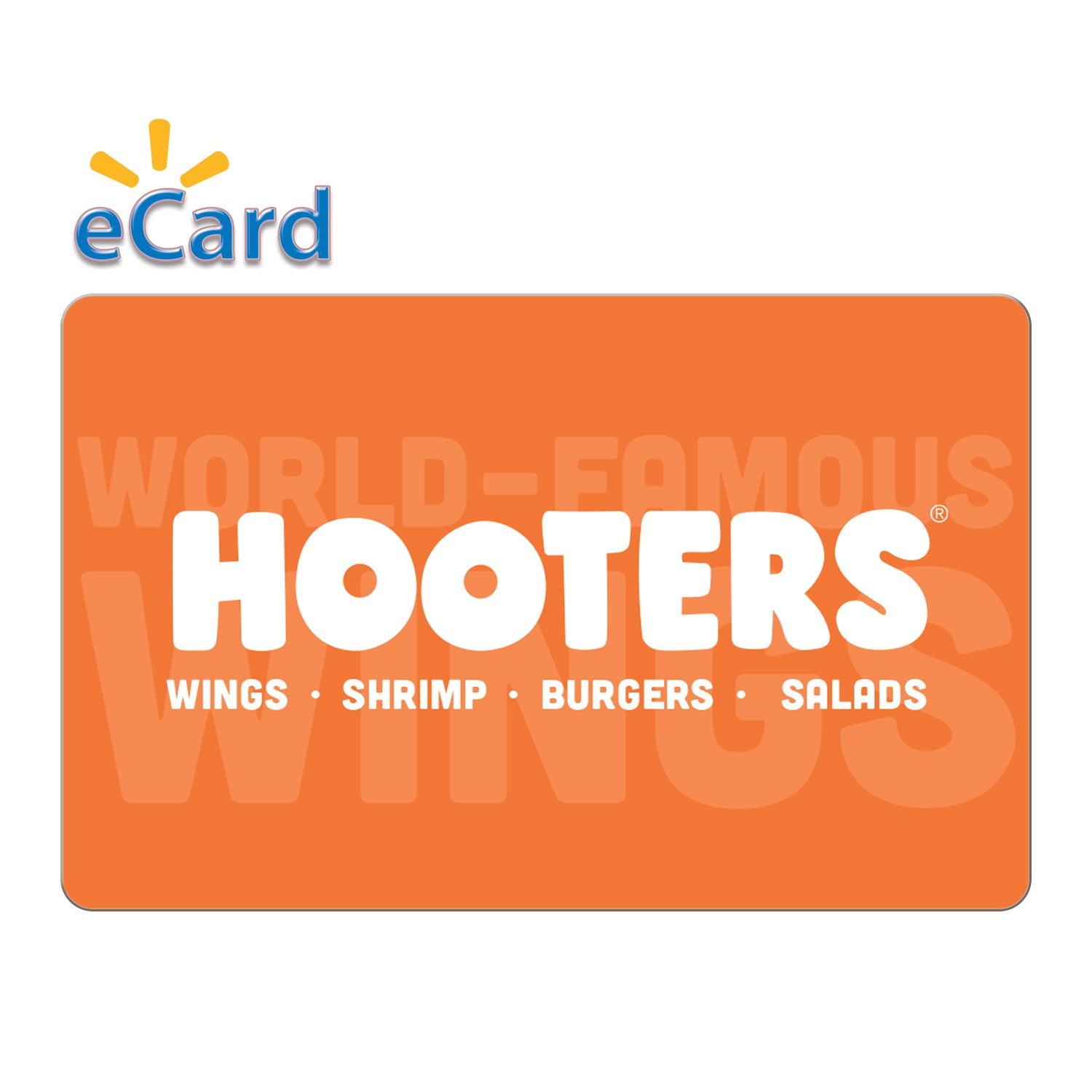 Hooters $25 Gift Card (Email Delivery)