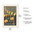 thumbnail image 2 of The July Century - Masters of Poster Plate 32 - Vintage Poster by Charles H. Woodbury c.1895 - Fine Art Matte Paper Print (Unframed) 30x44in, 2 of 4
