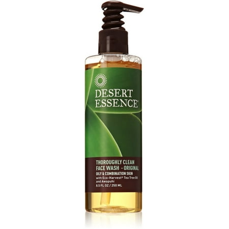 Desert Essence Thoroughly Clean Face Wash, Original 8.50 oz (Pack of 6)