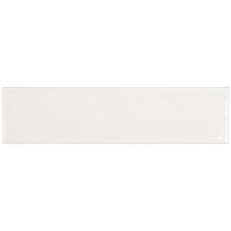 Bond Tile Venture White 2 in. x 0.39 in. Polished Ceramic Wall Tile Sample