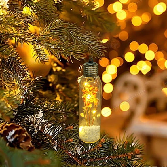 Clearance!Giyblacko Christmas Vintage Decor String Light LED Bulbs String Lights Christmas String Light With Tree & Snow & Cute Ornaments Snow Globe String Lights For Bedroom Christmas Decor