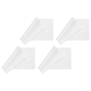 Unique Bargains 4pcs Non Stick Oven Liner, 19.69' x 15.75' BBQ Baking Mat Heat Resistance Cooking Pad Sheet, White