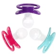 thumbnail image 5 of CutiePlusU Adult Sized Pacifier Dummy for Adult Babies-Large Shield 3 Pack - Turquoise, Purple, Roes, 5 of 6