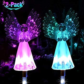 Solar Power Sleeping Pet Angel Grave Memorial LED LightOutdoor Remembrance