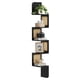 thumbnail image 1 of Estante de esquina VASAGLE de 5 niveles, montado en la pared, flotante, color negro ceniza, 1 of 7