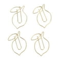 thumbnail image 1 of Cute Paperclip, Gold Lemon Shape Paper Clip 100 Pcs Sturdy with Transparent Box for School, 1 of 7